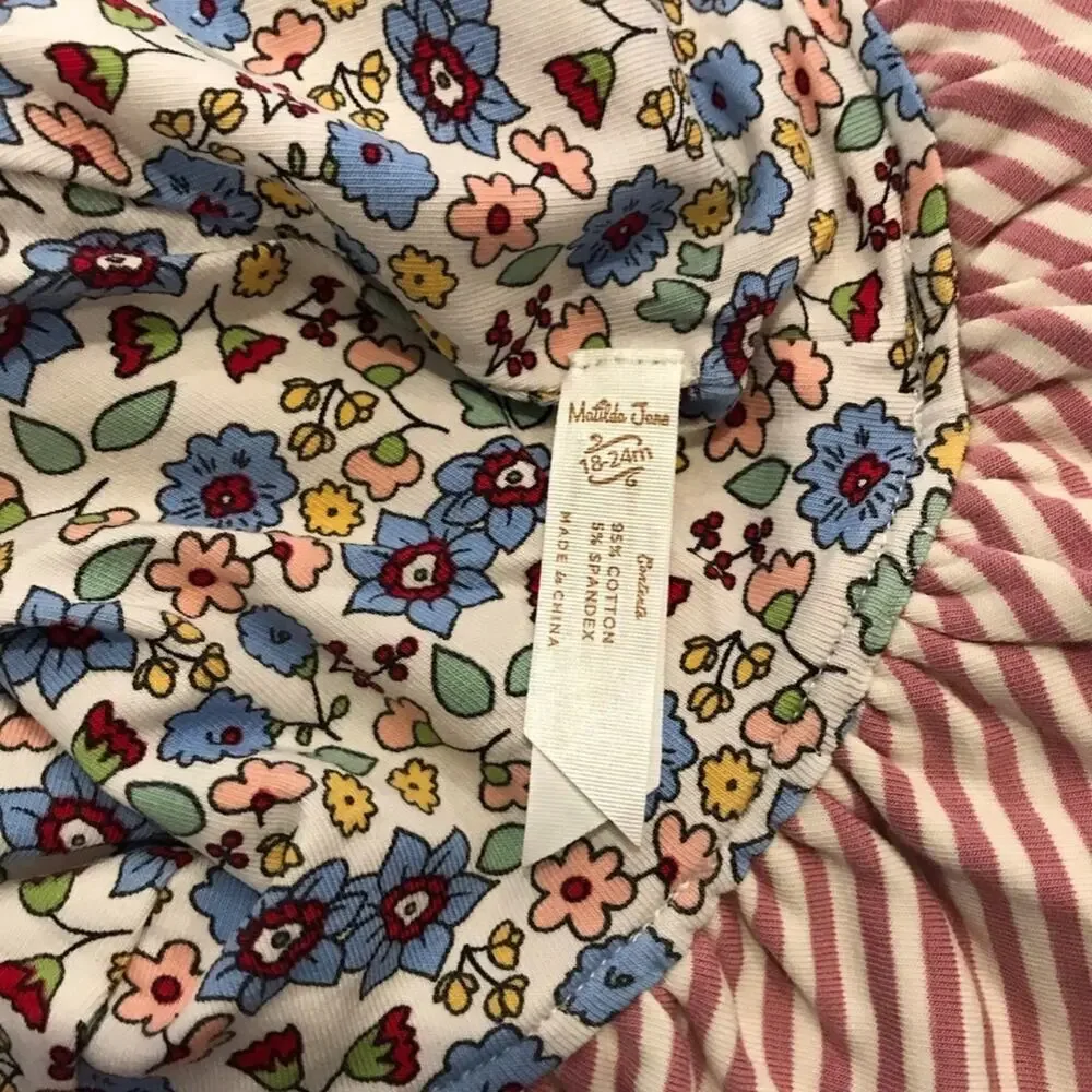 Matilda Jane Girls Romper - By the Seashore Bubble w/ Hat 18-24M - Picture 6 of 6